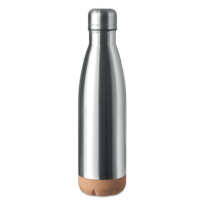 Bouteille publicitaire isotherme 600 ml ASPEN CORK silver mate